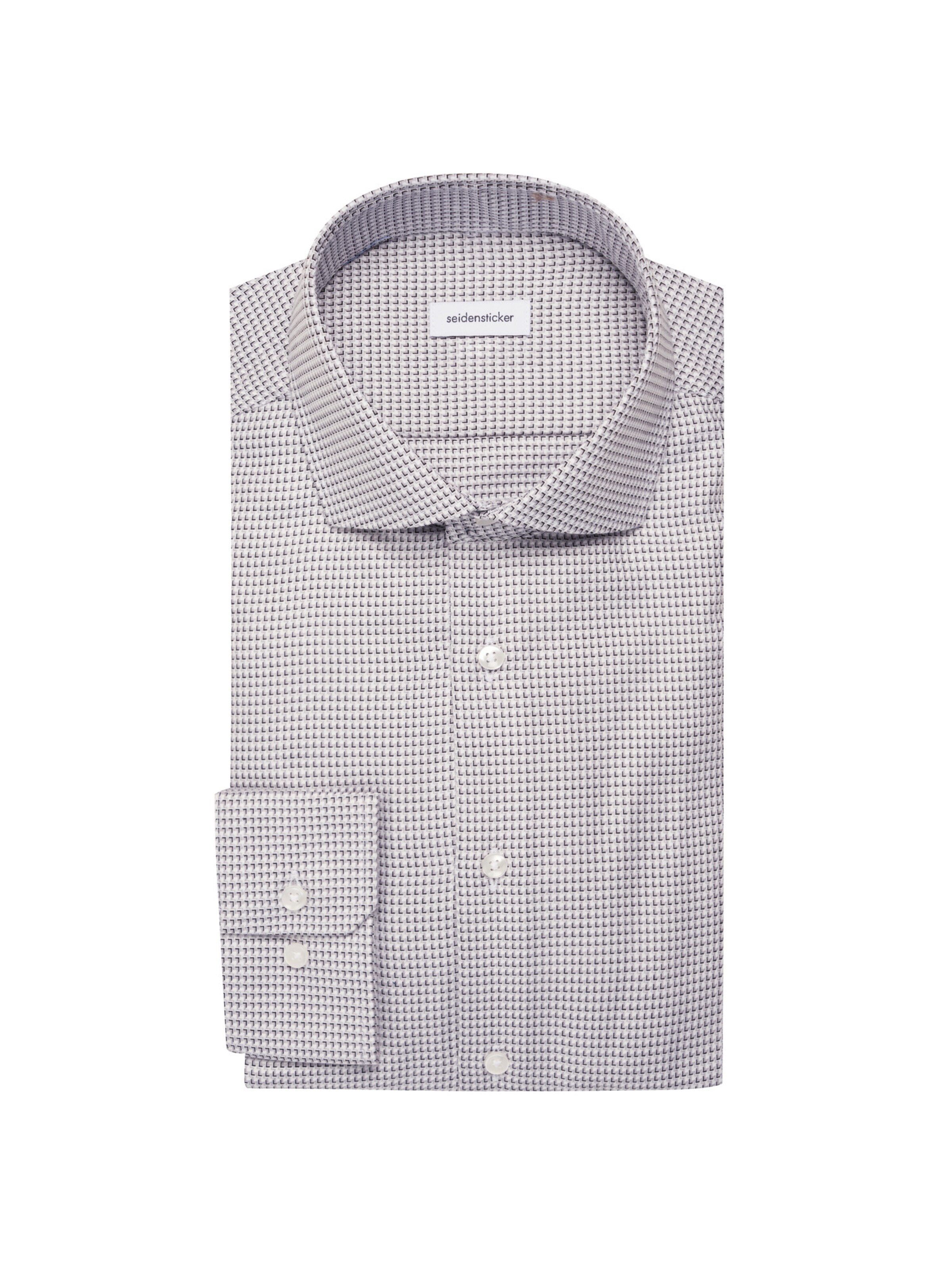 SEIDENSTICKER Slim fit Zakelijk overhemd in Grijs