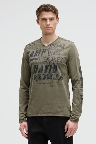 CAMP DAVID Shirt in Green: front