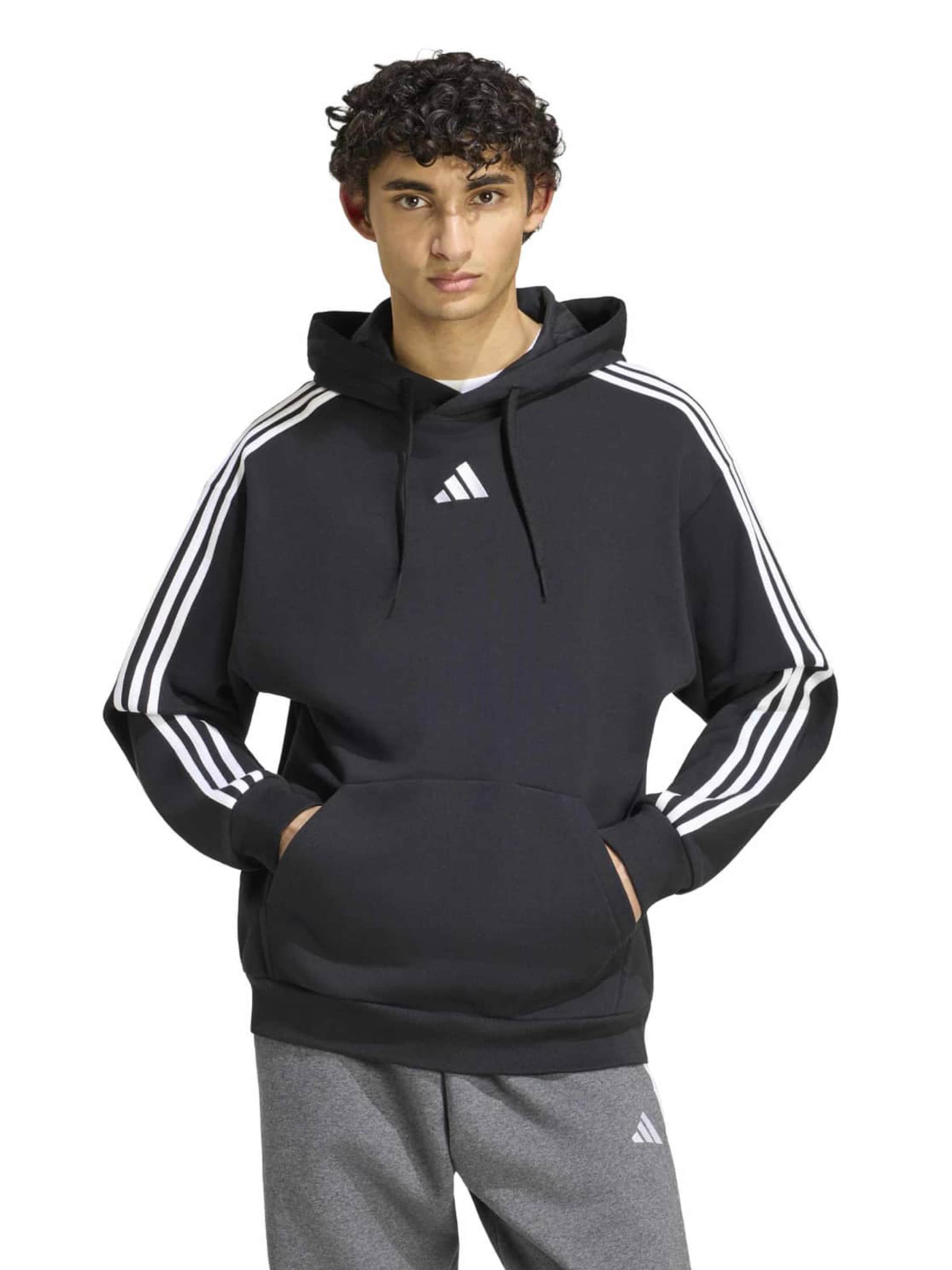 ADIDAS SPORTSWEAR Μπλούζα φούτερ σε μαύρο: μπροστά