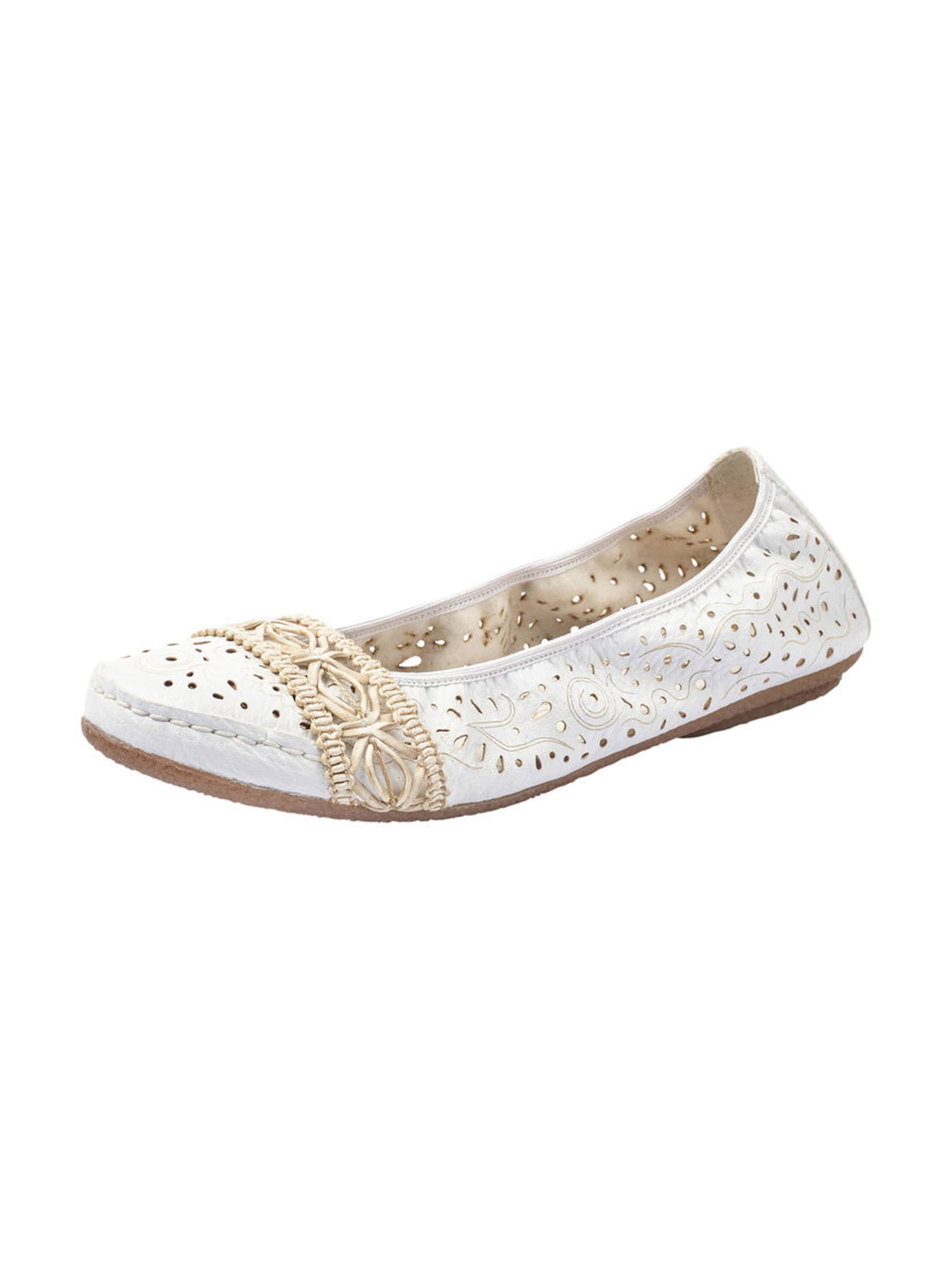 Rieker Baleríny - Biela: predná strana