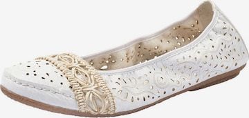 Rieker Ballerina in Weiß: Vorderseite