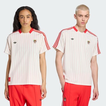 ADIDAS ORIGINALS Shirt 'Benfica Terrace Icons' in Wit: voorkant