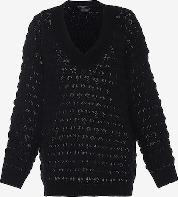 Pull-over faina en noir : devant