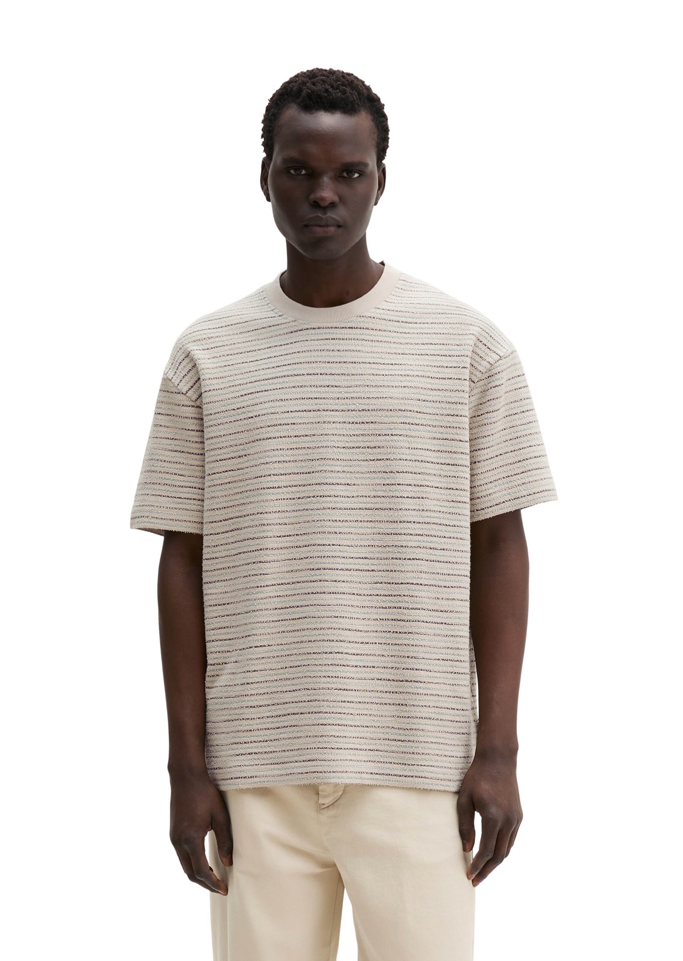 T-Shirt Marc O'Polo en beige : devant