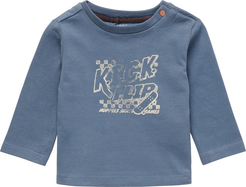 Noppies Shirt 'Jystrup' (GOTS) in Taubenblau Noppies Shirt 'Jystrup' (GOTS) in Taubenblau