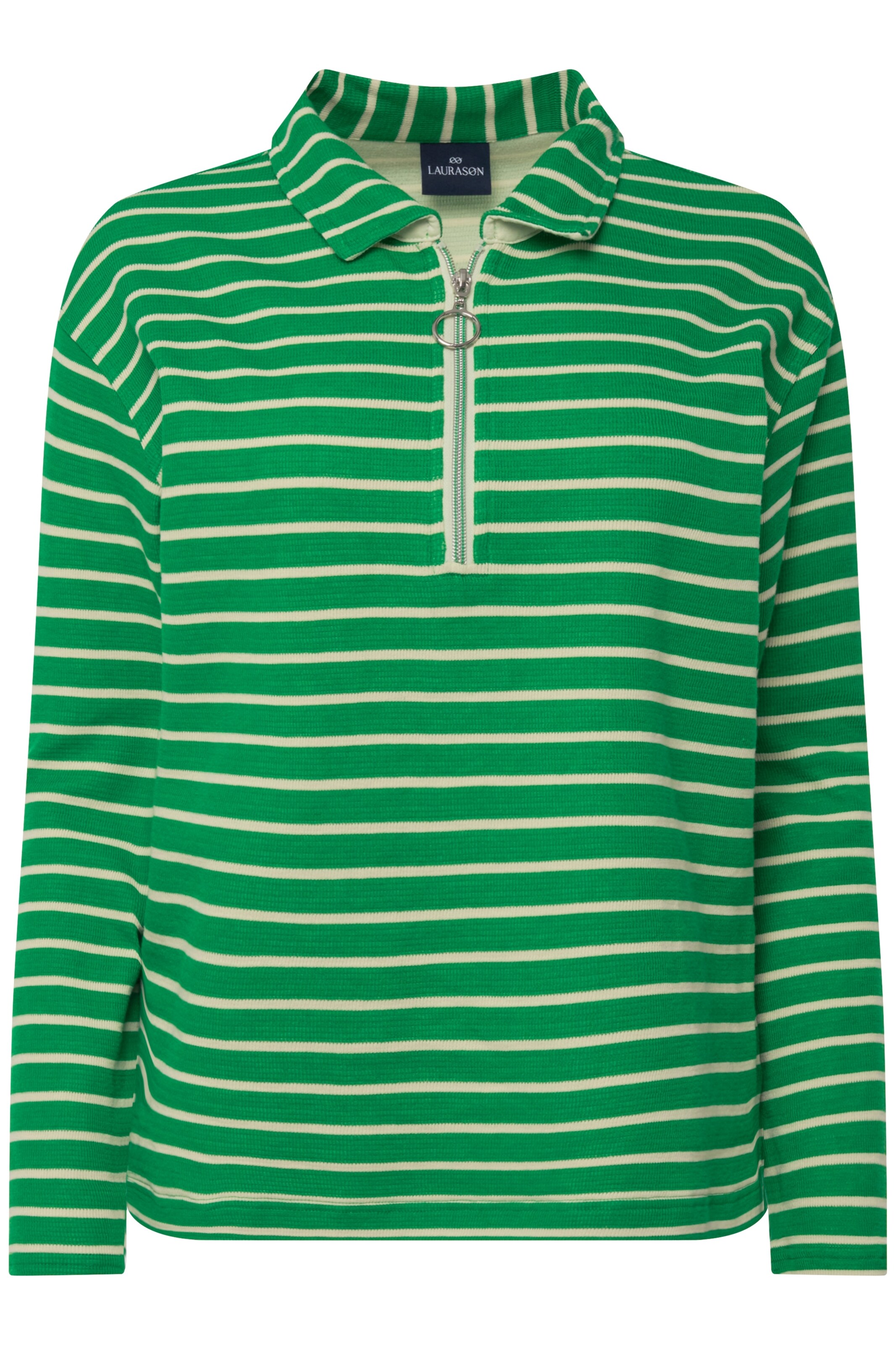 LAURASØN Sweatshirt in Grün: Vorderseite