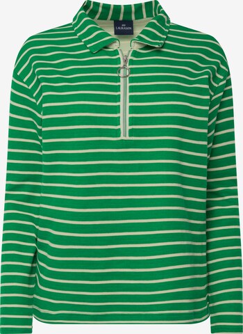 LAURASØN Sweatshirt in Green: front