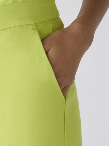 OUI Slim fit Pleated Pants 'FEYLIA' in Green