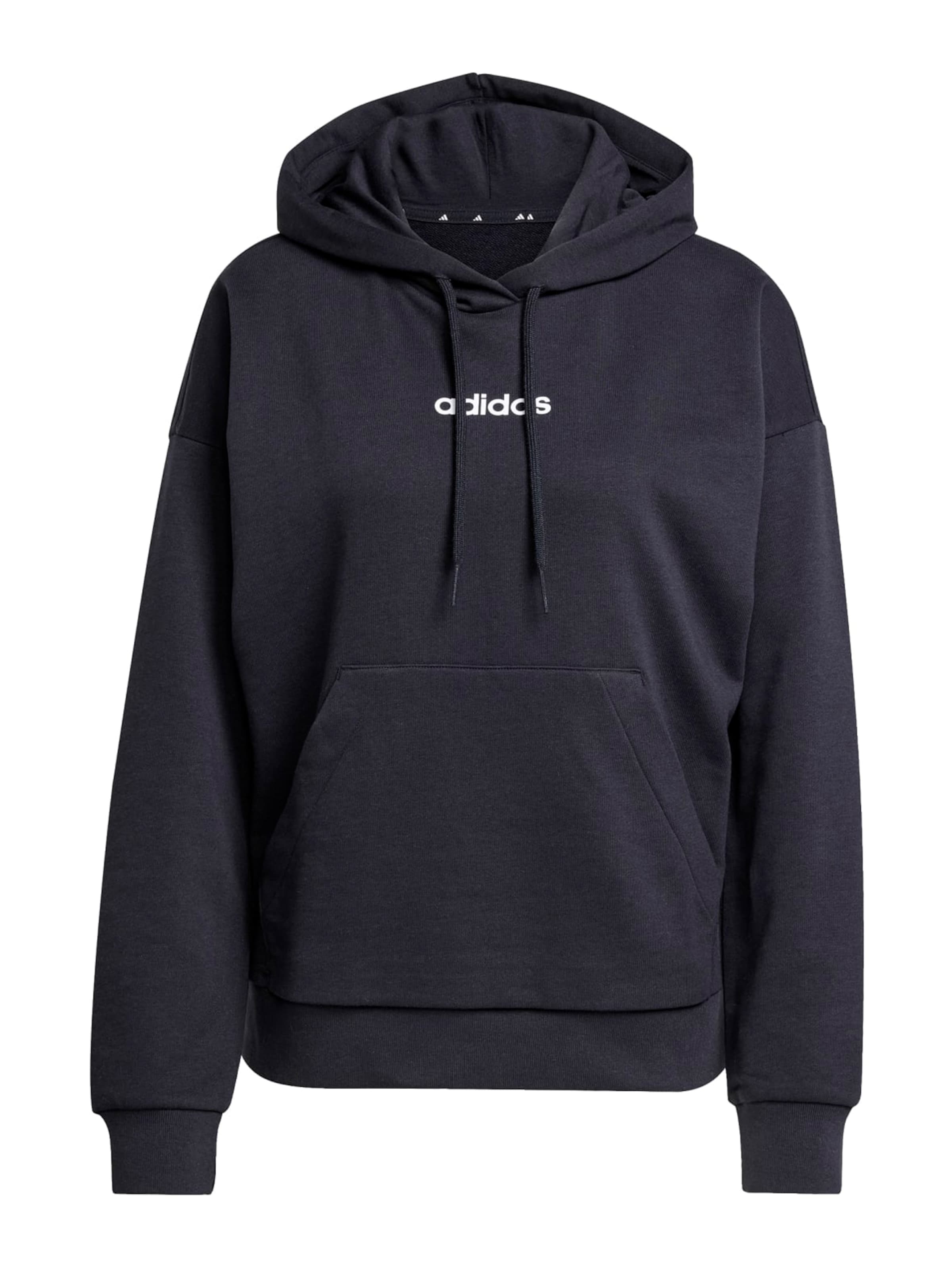 ADIDAS SPORTSWEAR Αθλητική μπλούζα φούτερ σε μαύρο: μπροστά