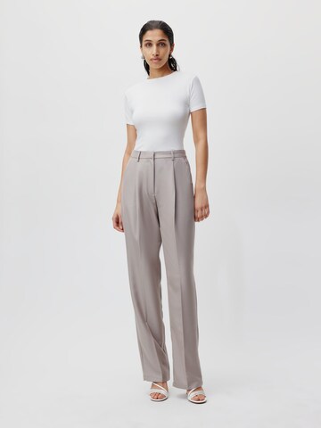 LeGer by Lena Gercke Loose fit Trousers with creases 'Simona' in Beige