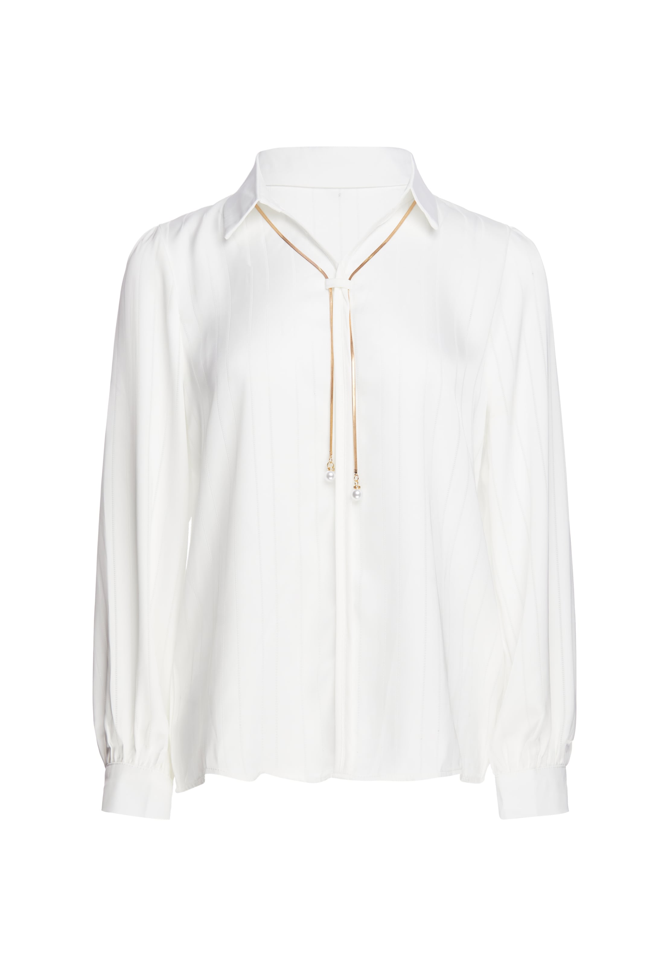 usha BLACK LABEL Blouse in Wit: voorkant