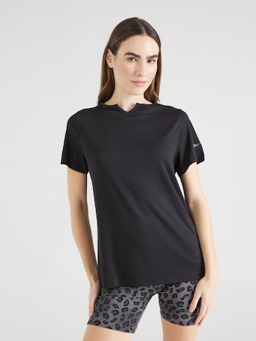 Tricou funcțional 'CHILL DREAMBLEND' de la Reebok pe negru: față