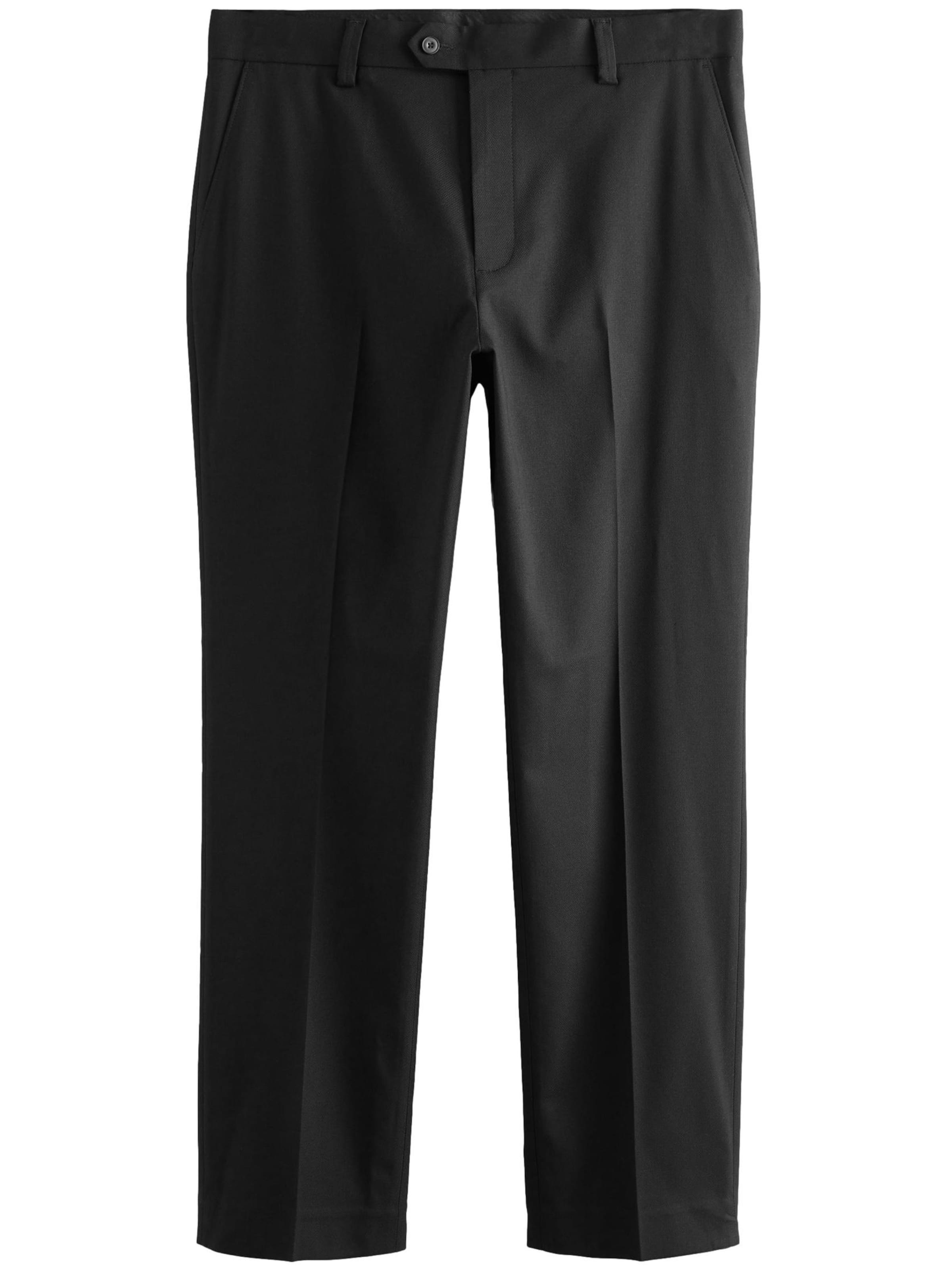 Next Štandardný strih Nohavice s pukmi - Čierna: predná strana