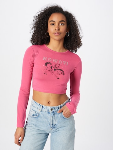 Daisy Street T-shirt i rosa: framsida