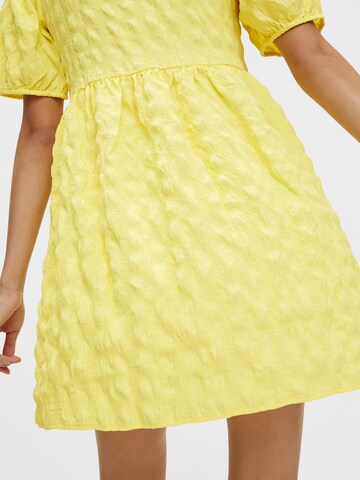 PIECES Dress 'Tulle' in Yellow