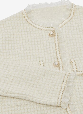ZITHA Knit Cardigan in Beige: front