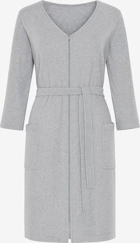 Peignoir long '5011' Vivisence en gris : devant