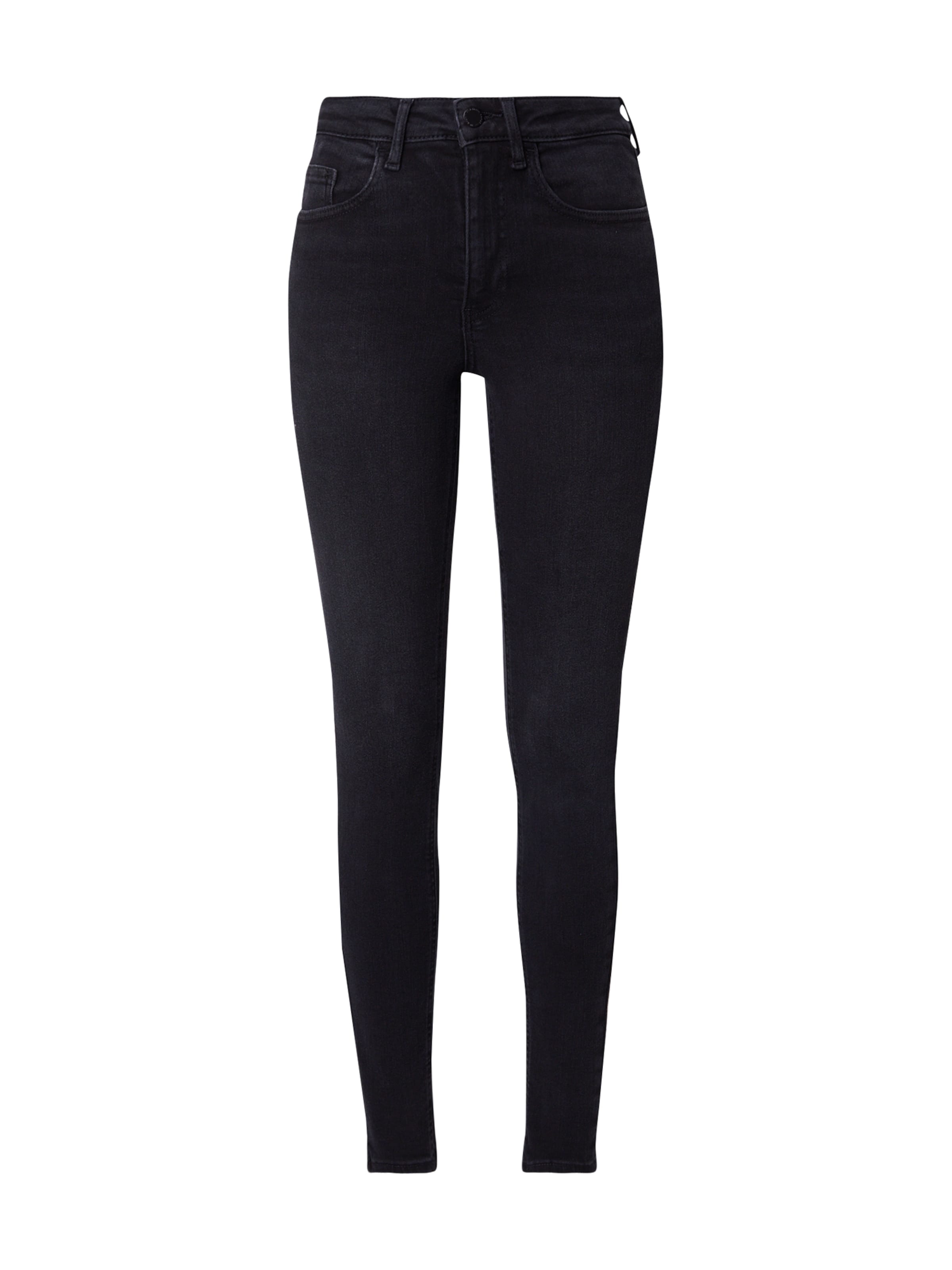 VILA Skinny Jeans 'VISarah' i sort: forside