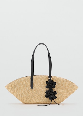 MANGOShopper torba 'SANJI' - bež boja: prednji dio