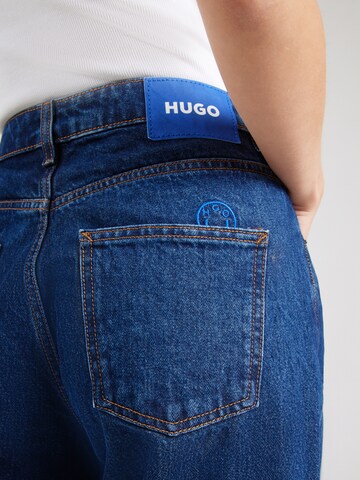 HUGO Loosefit Jeans 'Leni_B' in Blauw