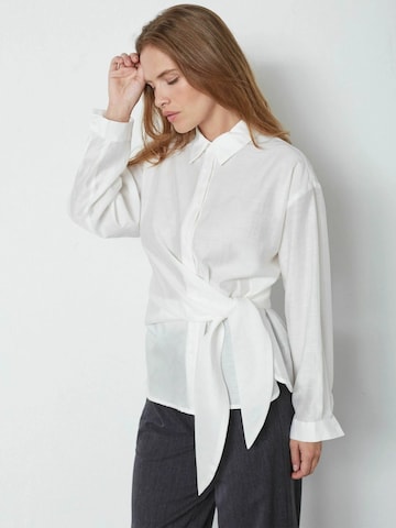 co'couture Bluse 'Idina' in Weiß: Vorderseite