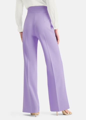 Nicowa Wide leg Pleated Pants 'Coreana' in Purple