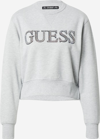 GUESS - Sweatshirt 'LINFEA' em cinzento: frente