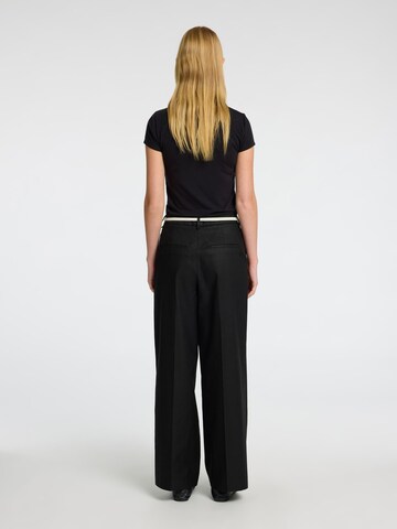 SELECTED FEMME Loose fit Pleated Pants in Black