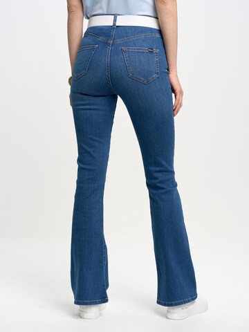 BIG STAR Flared Jeans 'CLARA FLARE' in Blauw