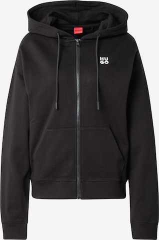 HUGOGornji dio trenirke 'Dalfine' - crna boja: prednji dio