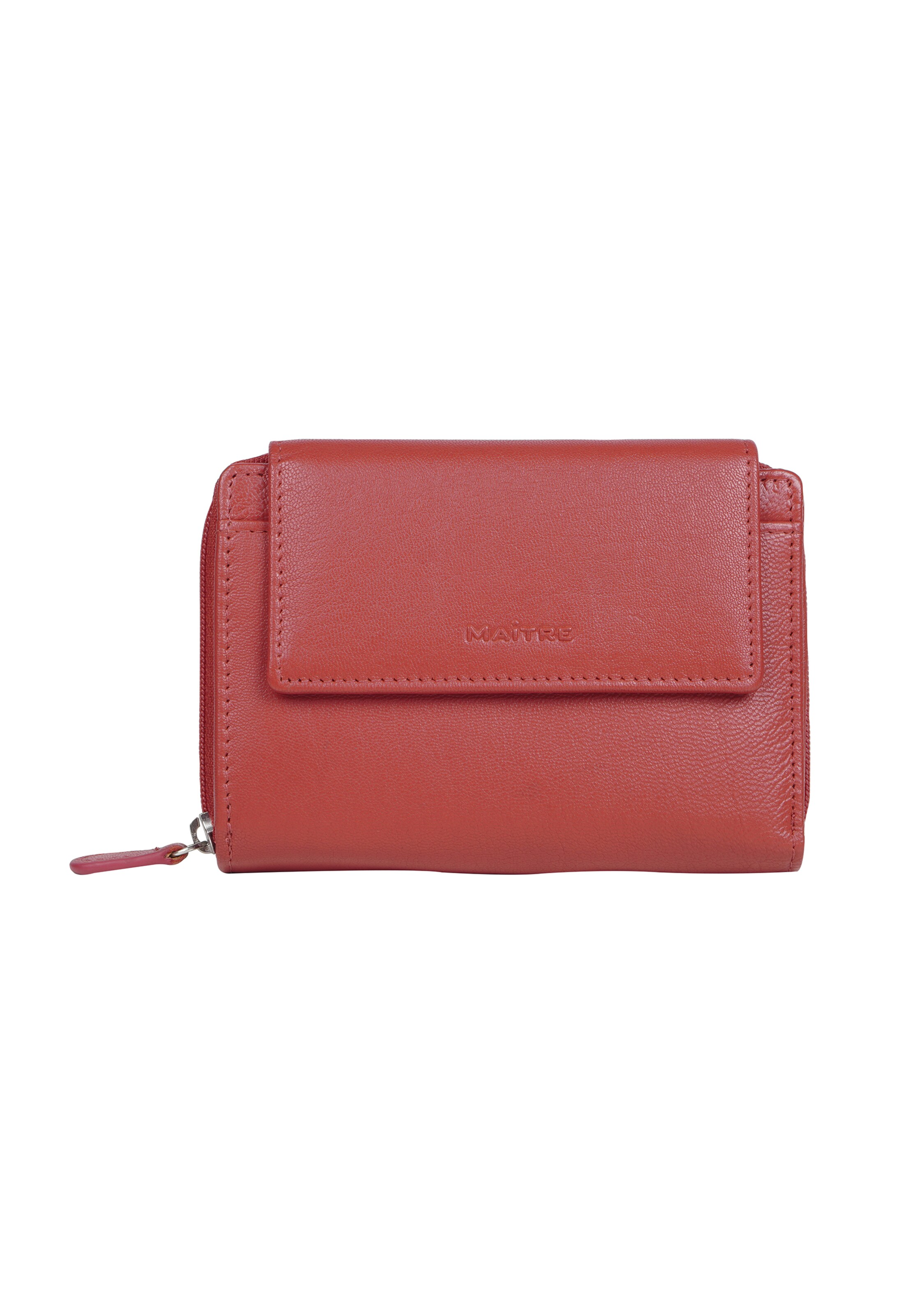 Maître Portemonnee 'Bromley Diethilde' in Rood: voorkant