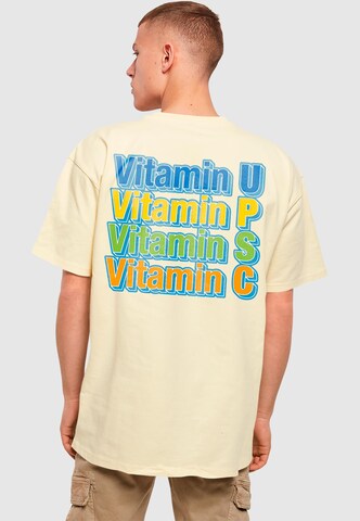 MT Upscale Μπλουζάκι 'Vitamin' σε κίτρινο