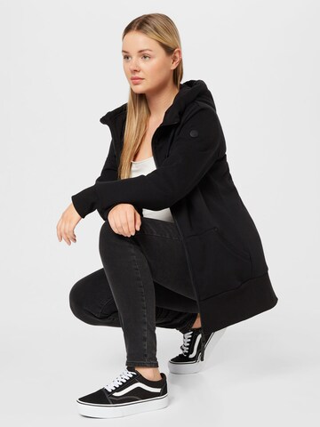 Ragwear Plus Zip-Up Hoodie 'NESKA' in Black