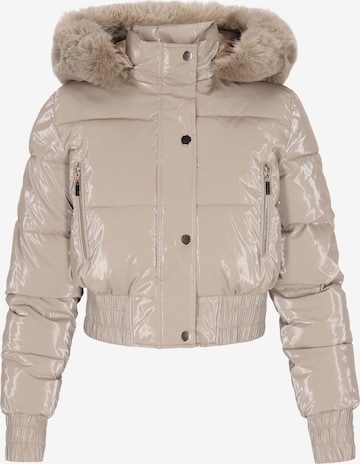 Veste d’hiver faina en beige : devant