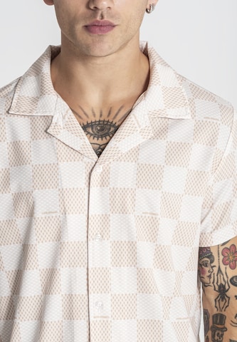 Gianni Kavanagh Regular Fit Hemd 'Piazza' in Beige