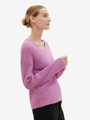 TOM TAILOR Sweater in Purple