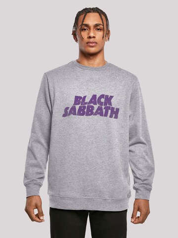 F4NT4STIC Sweatshirt 'Black Sabbath' in Grey: front