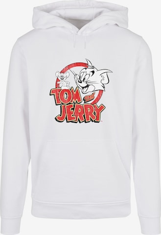 ABSOLUTE CULT Sweatshirt 'Tom And Jerry' in Weiß: predná strana