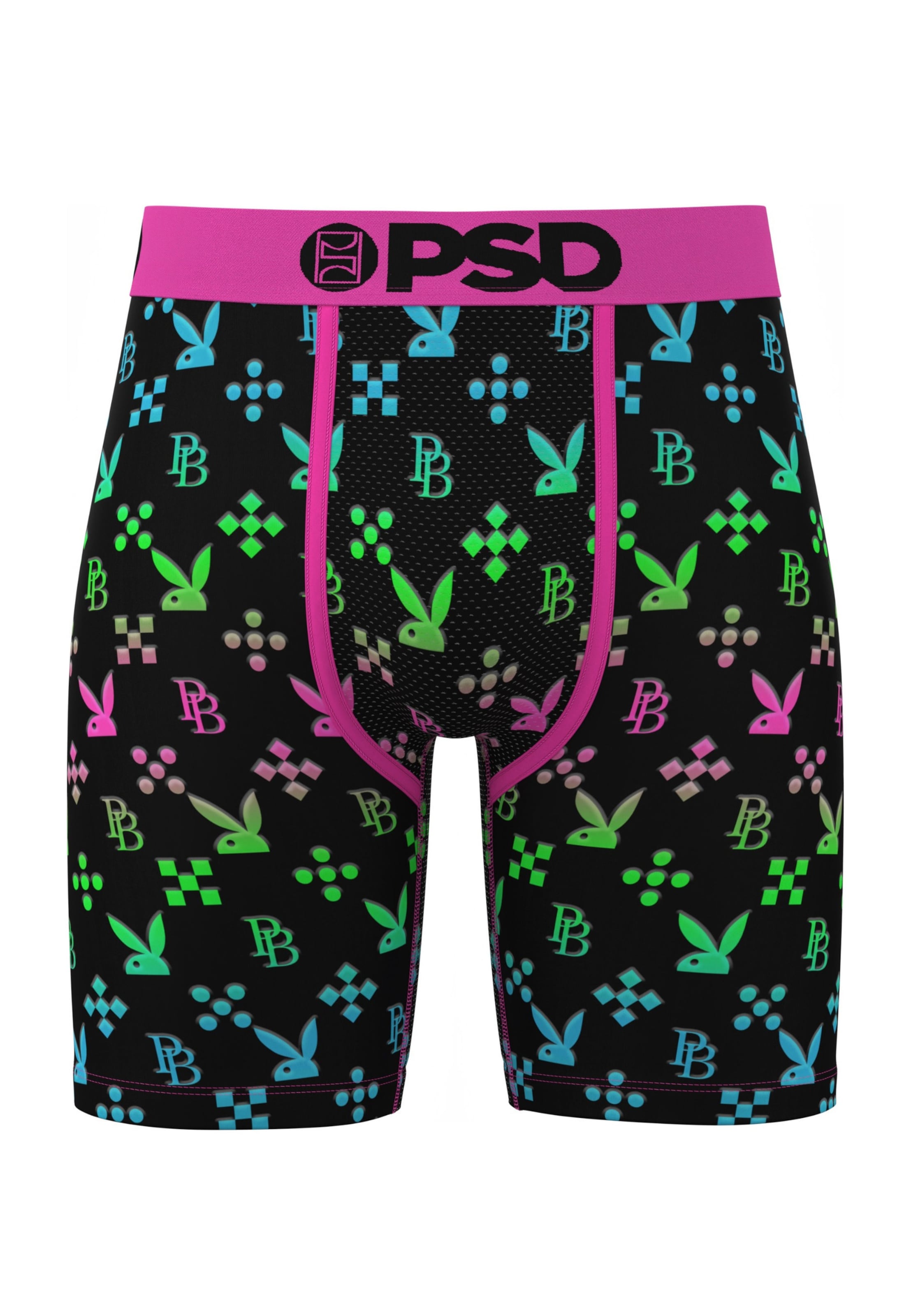 PSD Boxer shorts 'Pleyboy Emblem' in Black: front