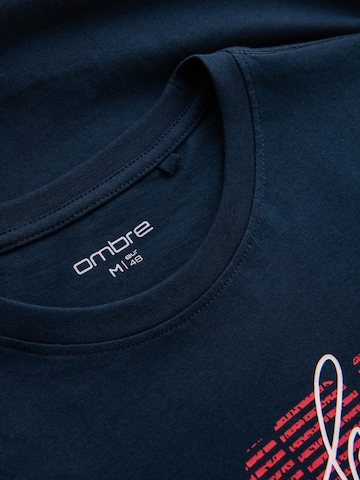 Ombre Shirt in Blauw