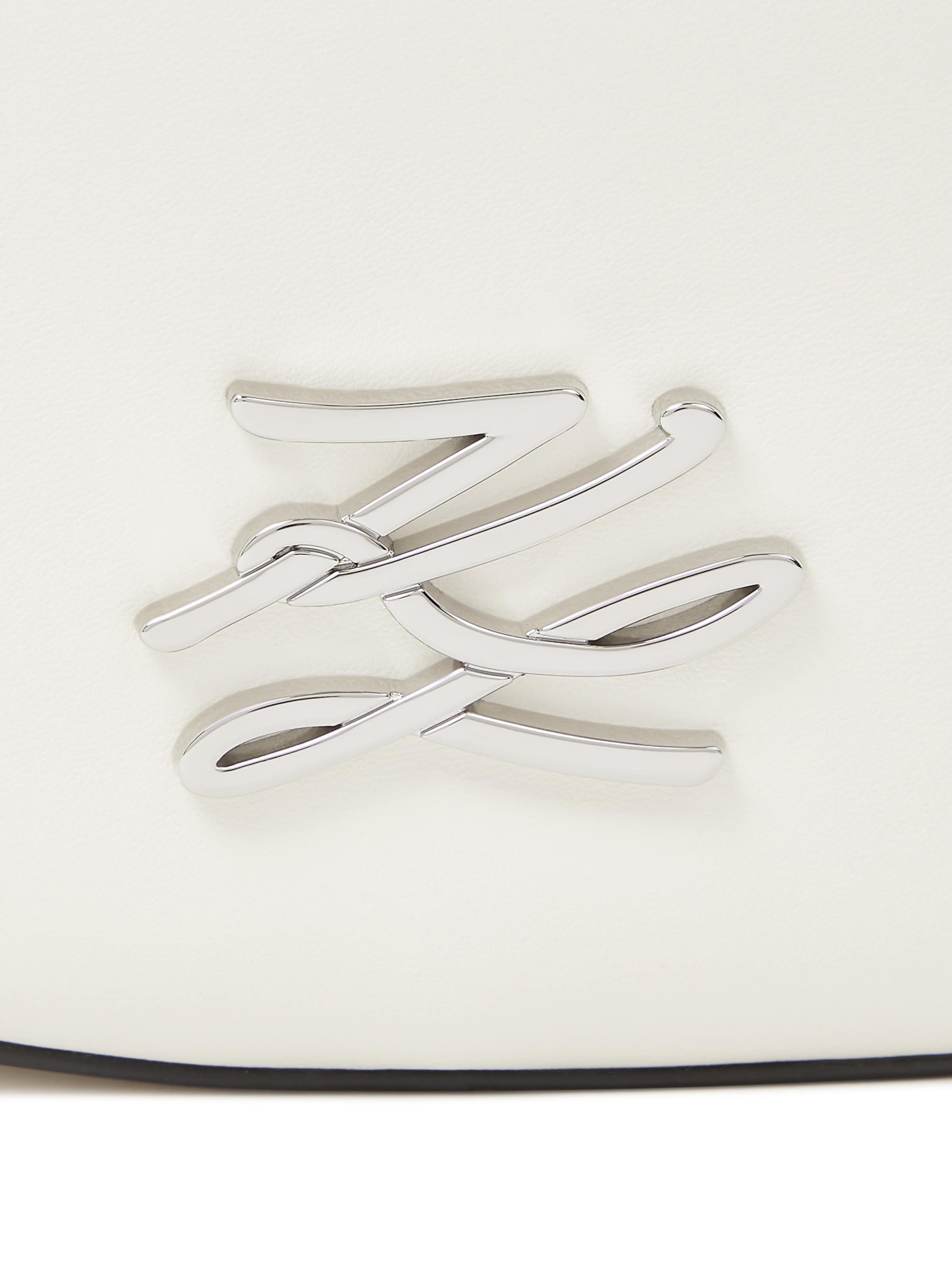 Karl Lagerfeld - Bolso de hombro 'Autograph' en blanco