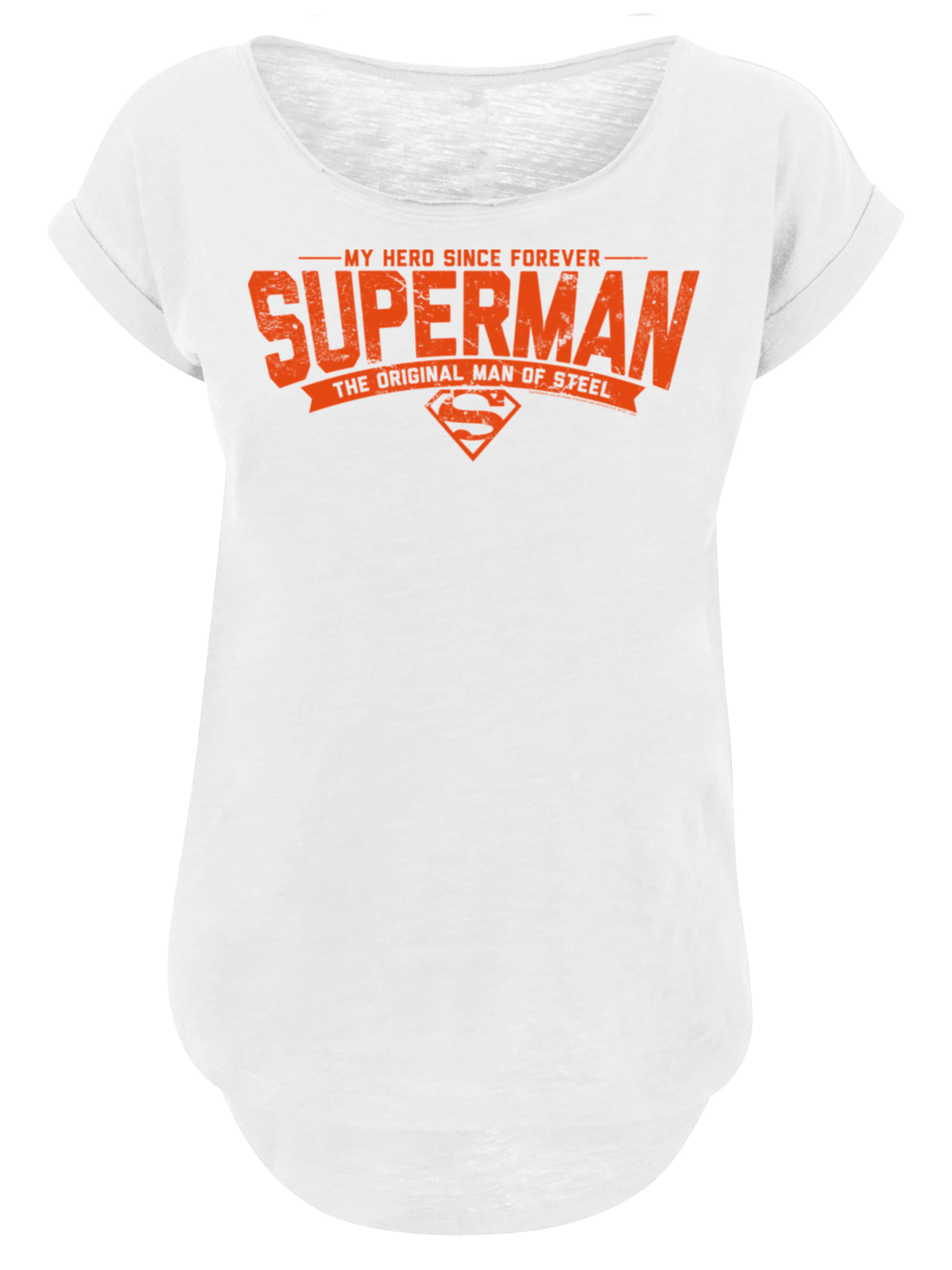F4NT4STIC Shirt 'DC Comics Superman My Hero' in Weiß: Vorderseite