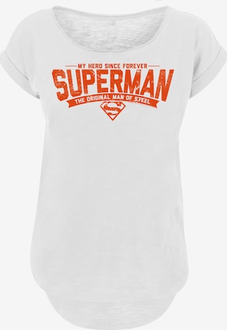 F4NT4STIC Shirt 'DC Comics Superman My Hero' in Weiß: Vorderseite