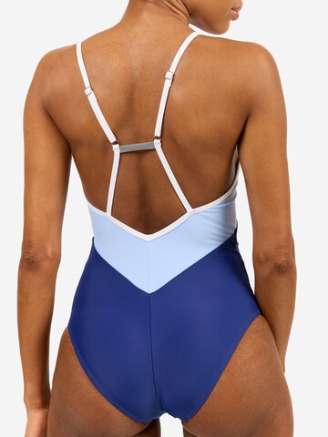 Triangle Maillot de bain sport 'Timor One Piece Luna' Horizon Athletic en bleu