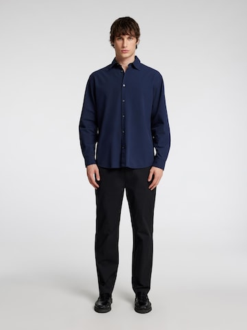 SELECTED HOMME Regular fit Overhemd 'Seersucker' in Blauw