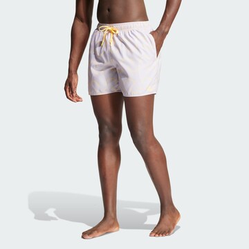 ADIDAS SPORTSWEAR Athletic Swim Trunks in Purple: front