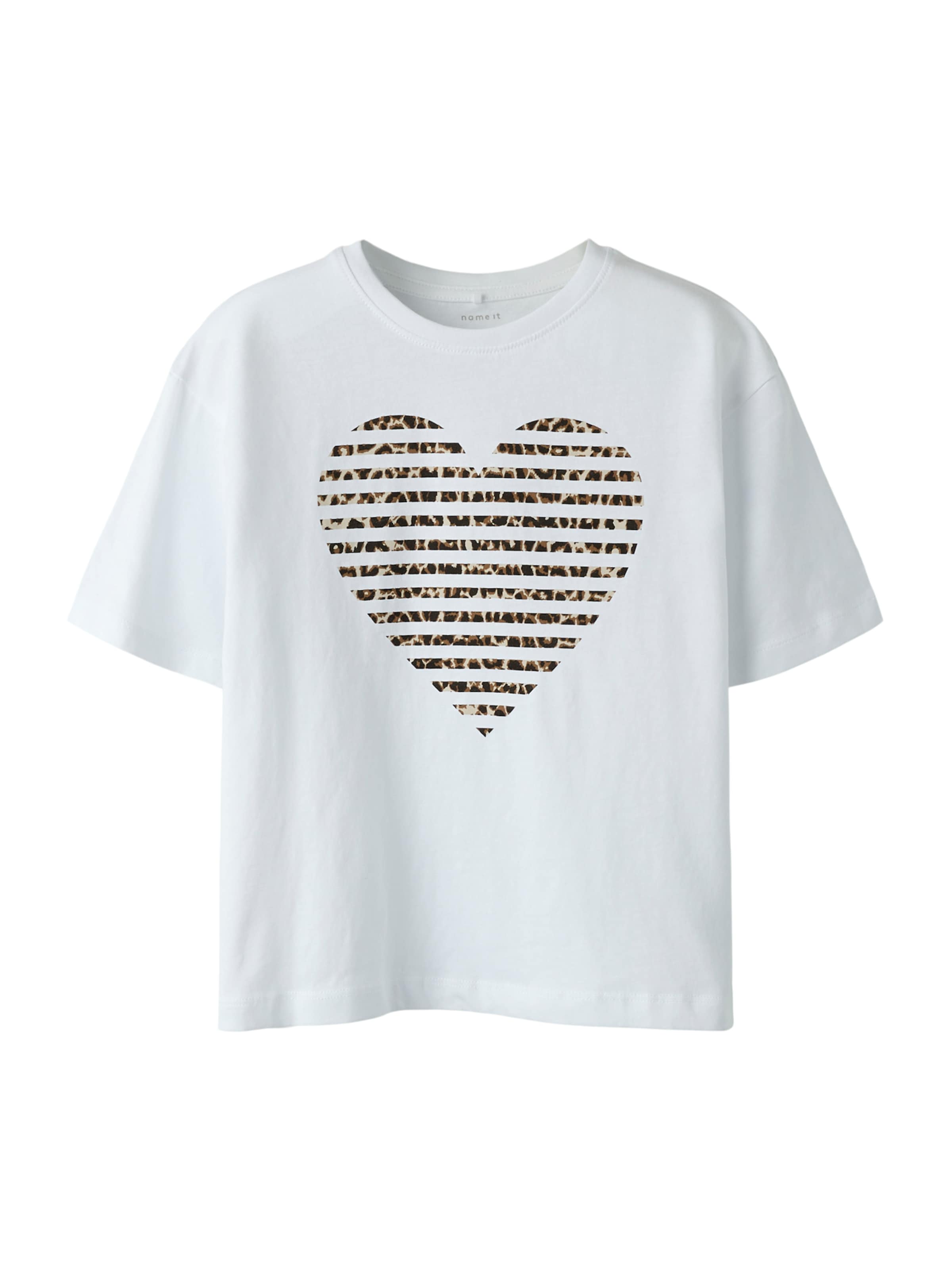 NAME IT T-shirt i vit: framsida