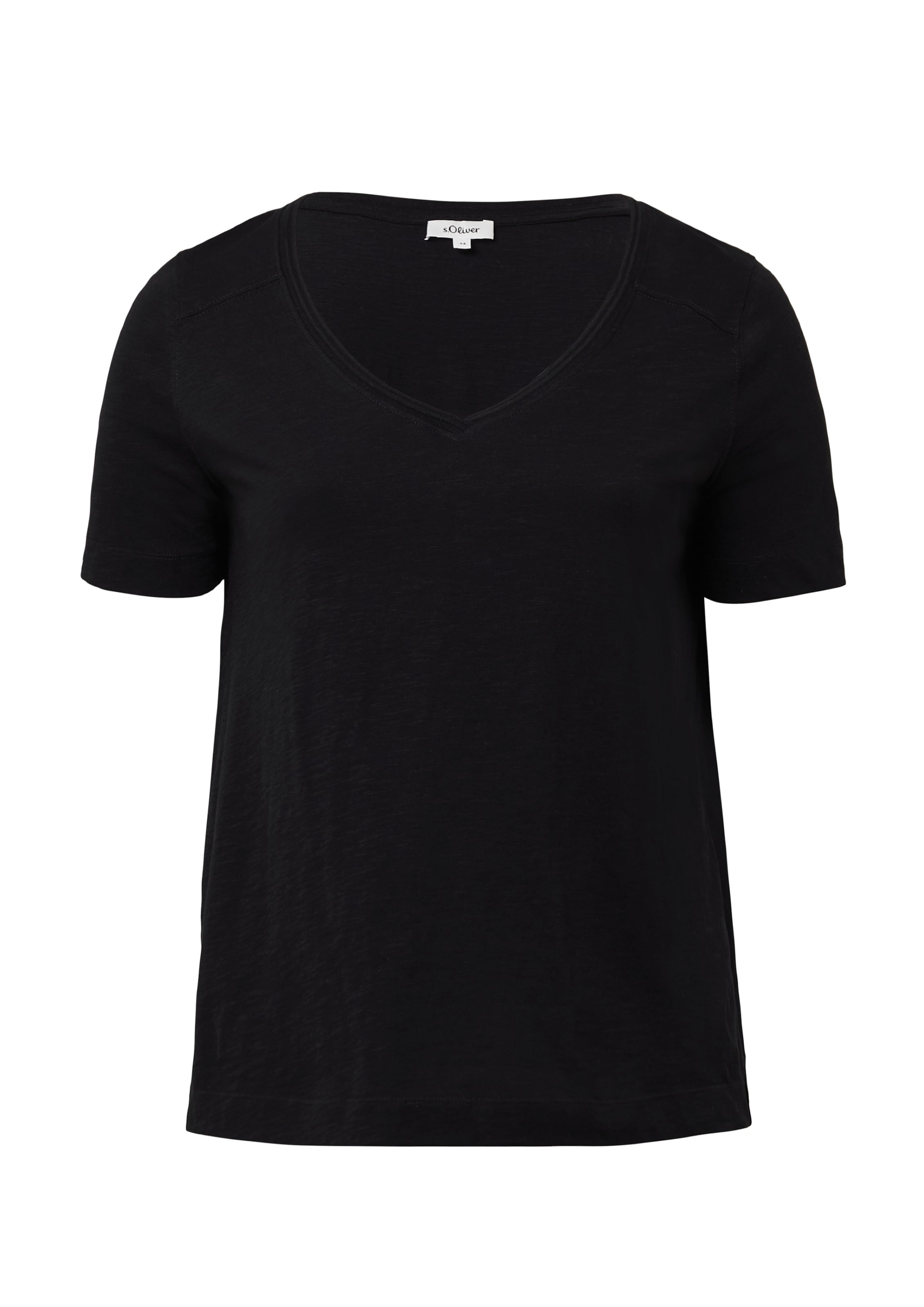 T-shirt s.Oliver Red Label Plus en noir : devant