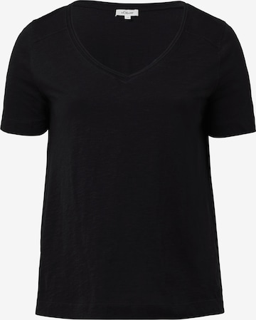 T-shirt s.Oliver Red Label Plus en noir : devant