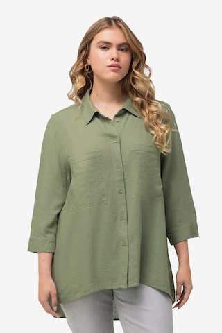 Ulla Popken Blouse in Groen: voorkant